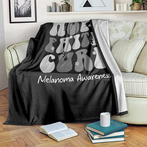 Faith Hope Cure Melanoma Awareness Throw Blanket Skin Cancer Fighter TS12 Print Your Wear