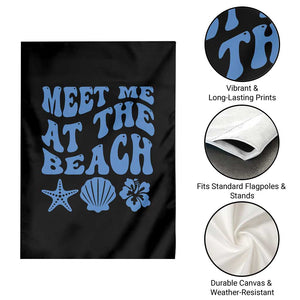 Meet Me At The Beach Garden Flag Tropical Summer Vacation Graphic TS12 Print Your Wear