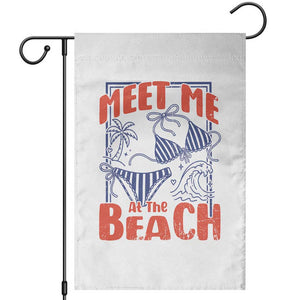 Meet Me At The Beach Garden Flag Summer Girls Trip Bikini Lover Gift TS12 White Print Your Wear