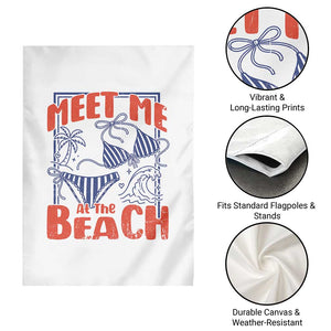 Meet Me At The Beach Garden Flag Summer Girls Trip Bikini Lover Gift TS12 Print Your Wear