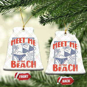 Meet Me At The Beach Ceramic Ornament Summer Girls Trip Bikini Lover Gift TS12 Print Your Wear
