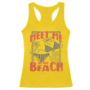 Meet Me At The Beach Racerback Tank Top Summer Girls Trip Bikini Lover Gift TS12 Daisy Print Your Wear