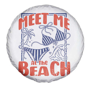 Meet Me At The Beach Spare Tire Cover Summer Girls Trip Bikini Lover Gift TS12 Print Your Wear