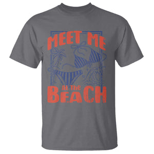 Meet Me At The Beach T Shirt Summer Girls Trip Bikini Lover Gift TS12 Charcoal Print Your Wear