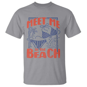 Meet Me At The Beach T Shirt Summer Girls Trip Bikini Lover Gift TS12 Sport Gray Print Your Wear