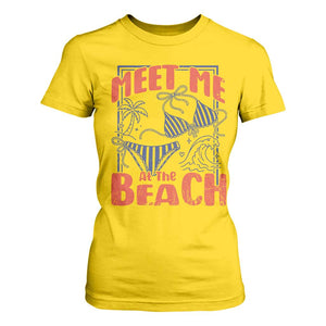 Meet Me At The Beach T Shirt For Women Summer Girls Trip Bikini Lover Gift TS12 Daisy Print Your Wear