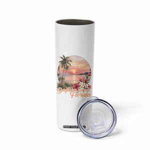 Daytona Beach Florida Skinny Tumbler Tropical Palm Tree Ocean Travel Gift TS12 Print Your Wear
