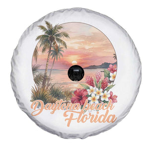Daytona Beach Florida Spare Tire Cover Tropical Palm Tree Ocean Travel Gift TS12 Print Your Wear