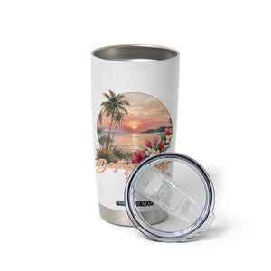 Daytona Beach Florida Tumbler Cup Tropical Palm Tree Ocean Travel Gift TS12 Print Your Wear