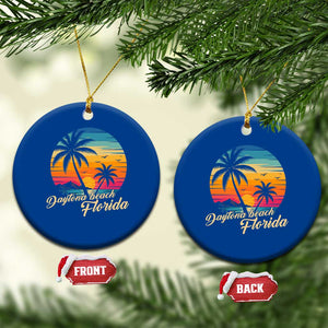 Vintage Daytona Beach Florida Ceramic Ornament Summer Vacation Graphic TS12 1pc Blue Print Your Wear