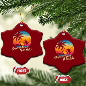 Vintage Daytona Beach Florida Ceramic Ornament Summer Vacation Graphic TS12 Print Your Wear
