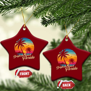 Vintage Daytona Beach Florida Ceramic Ornament Summer Vacation Graphic TS12 Print Your Wear