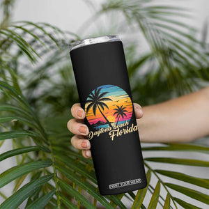 Vintage Daytona Beach Florida Skinny Tumbler Summer Vacation Graphic TS12 Print Your Wear