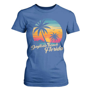 Vintage Daytona Beach Florida T Shirt For Women Summer Vacation Graphic TS12 Royal Blue Print Your Wear