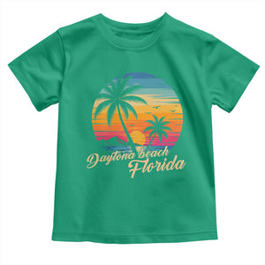 Vintage Daytona Beach Florida Toddler T Shirt Summer Vacation Graphic TS12 Irish Green Print Your Wear