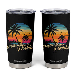 Vintage Daytona Beach Florida Tumbler Cup Summer Vacation Graphic TS12 Black Print Your Wear