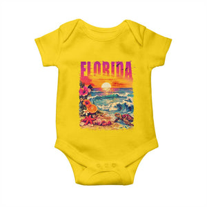 Retro Florida Beach Baby Onesie Summer Vacation Gift TS12 Daisy Print Your Wear