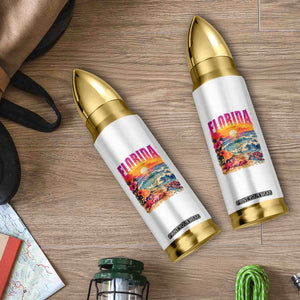 Retro Florida Beach Bullet Tumbler Summer Vacation Gift