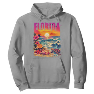 Retro Florida Beach Hoodie Summer Vacation Gift