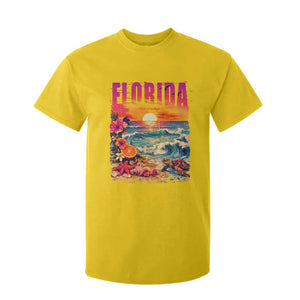 Retro Florida Beach T Shirt For Kid Summer Vacation Gift TS12 Daisy Print Your Wear