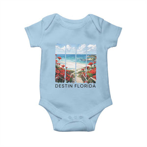 Destin Florida Baby Onesie Summer Travel Beach Vacation Gift TS12 Light Blue Print Your Wear
