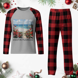 Destin Florida Plaid Pajama Set Summer Travel Beach Vacation Gift TS12 Buffalo Plaid Print Your Wear