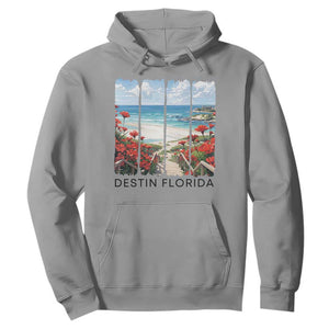 Destin Florida Hoodie Summer Travel Beach Vacation Gift TS12 Sport Gray Print Your Wear