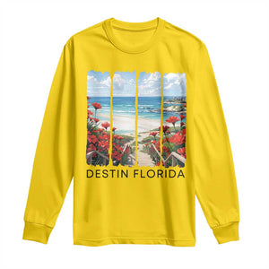 Destin Florida Long Sleeve Shirt Summer Travel Beach Vacation Gift TS12 Daisy Print Your Wear