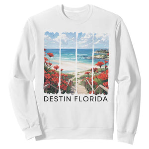 Destin Florida Sweatshirt Summer Travel Beach Vacation Gift