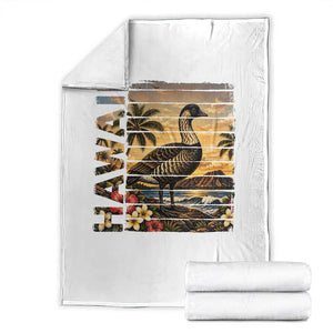 Hawaii Tropical Bird Throw Blanket Summer Island Vacation Gift TS12 White Print Your Wear