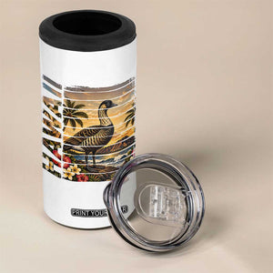 Hawaii Tropical Bird 4 in 1 Can Cooler Tumbler Summer Island Vacation Gift TS12 Print Your Wear