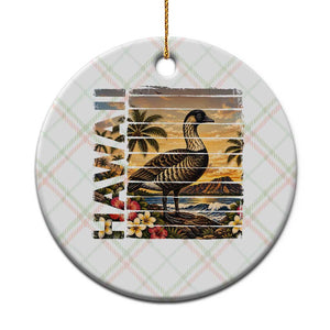 Hawaii Tropical Bird Ceramic Ornament Summer Island Vacation Gift TS12 1pc Christmas Plaid Print Your Wear