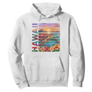 Hawaii Sea Turtle Hoodie Tropical Sunset Island Vacation Gift TS12 White Print Your Wear