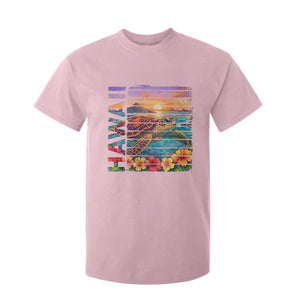 Hawaii Sea Turtle T Shirt For Kid Tropical Sunset Island Vacation Gift TS12 Light Pink Print Your Wear