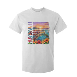 Hawaii Sea Turtle T Shirt For Kid Tropical Sunset Island Vacation Gift TS12 White Print Your Wear