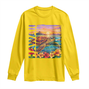 Hawaii Sea Turtle Long Sleeve Shirt Tropical Sunset Island Vacation Gift TS12 Daisy Print Your Wear