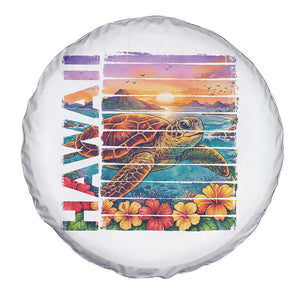 Hawaii Sea Turtle Spare Tire Cover Tropical Sunset Island Vacation Gift TS12 Print Your Wear