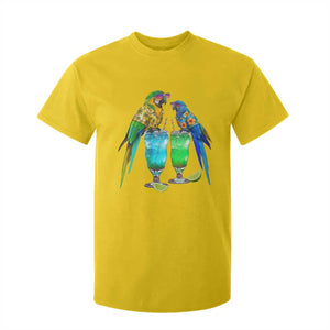 Hawaiian Parrots Drinking Margaritas T Shirt For Kid Beach Vacation Gift TS12 Daisy Print Your Wear