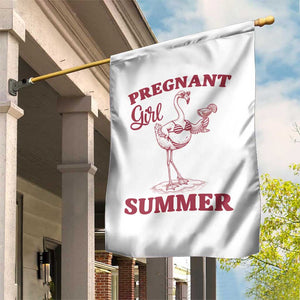 Flamingo Pregnancy Announcement Garden Flag Summer Beach Mom To Be Gift TS12 Print Your Wear