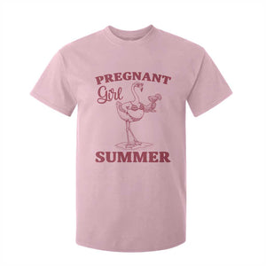 Flamingo Pregnancy Announcement T Shirt For Kid Summer Beach Mom To Be Gift TS12 Light Pink Print Your Wear