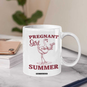 Flamingo Pregnancy Announcement Coffee Mug Summer Beach Mom To Be Gift TS12 Print Your Wear