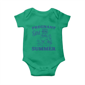Raccoon Pregnancy Announcement Baby Onesie Summer Beach Mom To Be Gift TS12 Irish Green Print Your Wear
