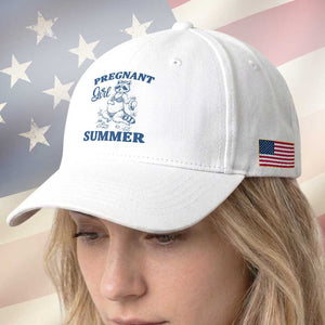Raccoon Pregnancy Announcement Baseball Cap Summer Beach Mom To Be Gift TS12 Print Your Wear