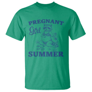 Raccoon Pregnancy Announcement T Shirt Summer Beach Mom To Be Gift TS12 Irish Green Print Your Wear