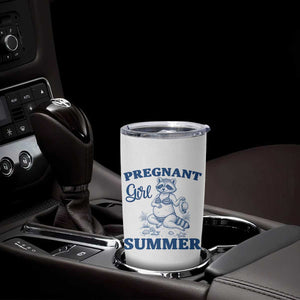 Raccoon Pregnancy Announcement Tumbler Cup Summer Beach Mom To Be Gift TS12 Print Your Wear