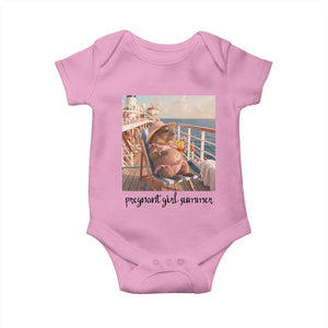 Summer Capybara Pregnancy Baby Onesie Baby Announcement Gift TS12 Light Pink Print Your Wear