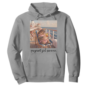 Summer Capybara Pregnancy Hoodie Baby Announcement Gift TS12 Sport Gray Print Your Wear