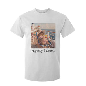 Summer Capybara Pregnancy T Shirt For Kid Baby Announcement Gift TS12 White Print Your Wear