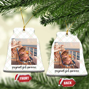 Summer Capybara Pregnancy Ceramic Ornament Baby Announcement Gift TS12 Print Your Wear