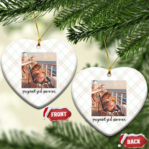 Summer Capybara Pregnancy Ceramic Ornament Baby Announcement Gift TS12 Print Your Wear